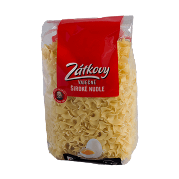 Zátkovy těstoviny široké nudle